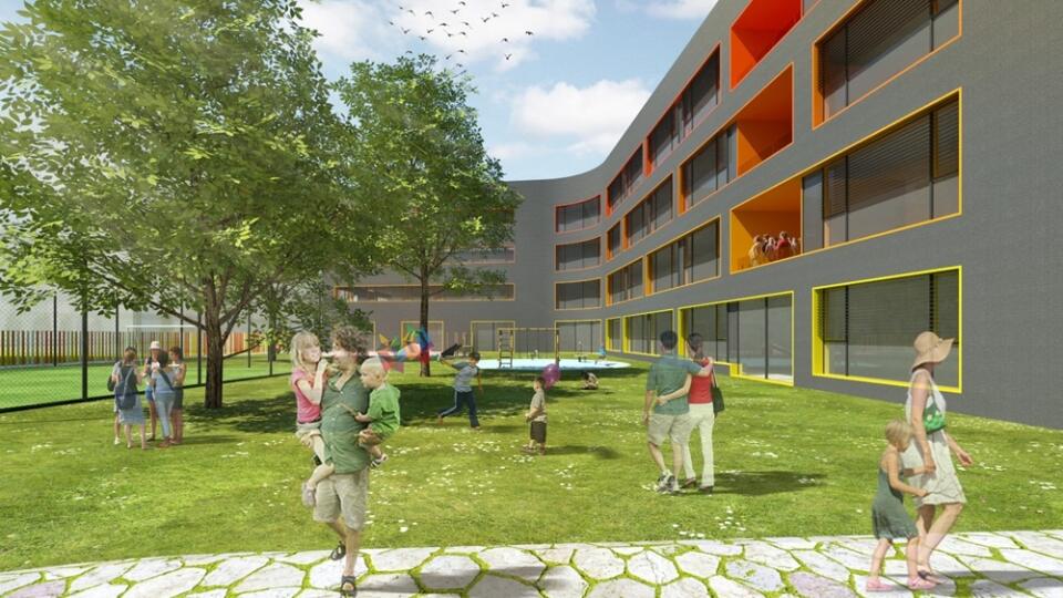 V Slnečniciach pripravujú školu, pozrite si návrhy developera - Po tom, čo developer otvoril obchodnú pasáž, predstavil úradom projekt výstavby novej školy na južnom okraji Petržalky