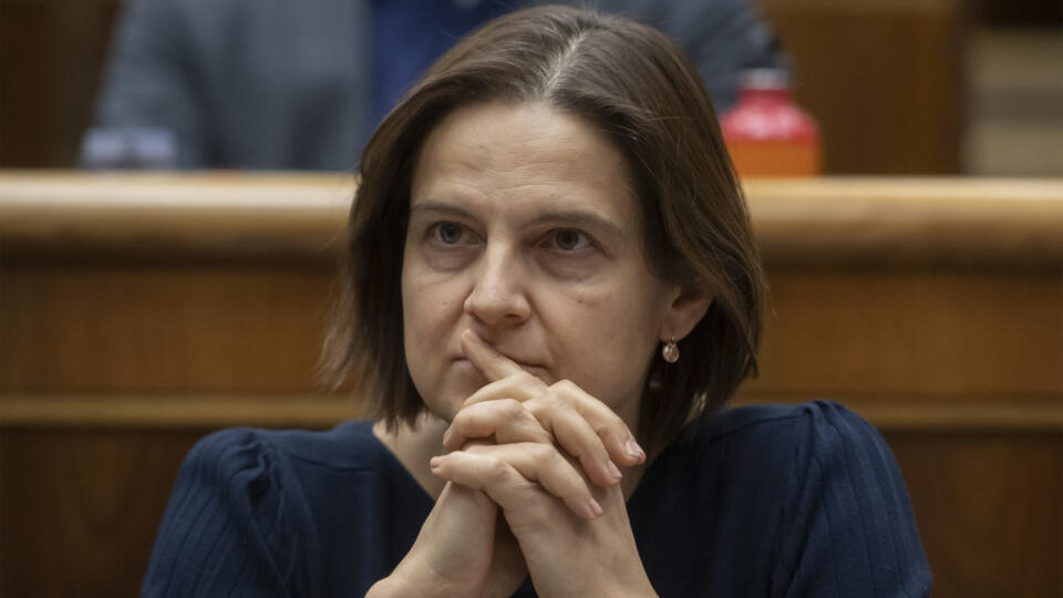 Na snímke poslankyňa NR SR Mária Kolíková (SaS) počas hlasovania o odvolaní ministra vnútra SR Romana Mikulca z funkcie, ktoré neschválili 1. decembra 2022 v Bratislave. FOTO TASR - Martin Baumann