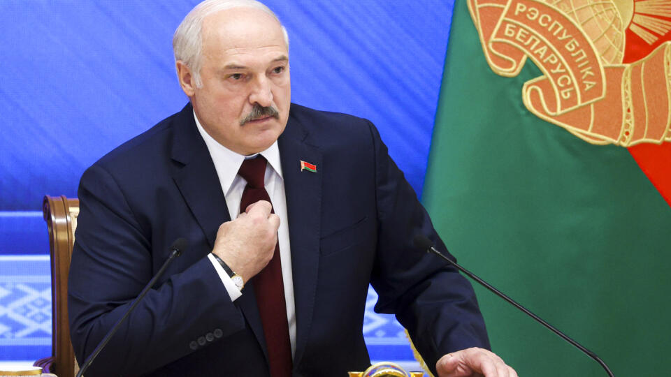 EBE 36 Minsk - Bieloruský prezident Alexandr Lukašenko (na snímke) v pondelok 9. augusta 2021 poprel, že by sa bezpečnostné služby jeho krajiny podieľali na smrti bieloruského aktivistu Vitaľa Šyšova.