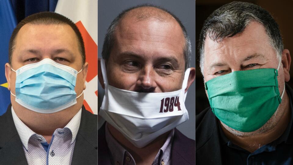 Ján Mikas, Marián Kotleba, Vladimír Krčméry