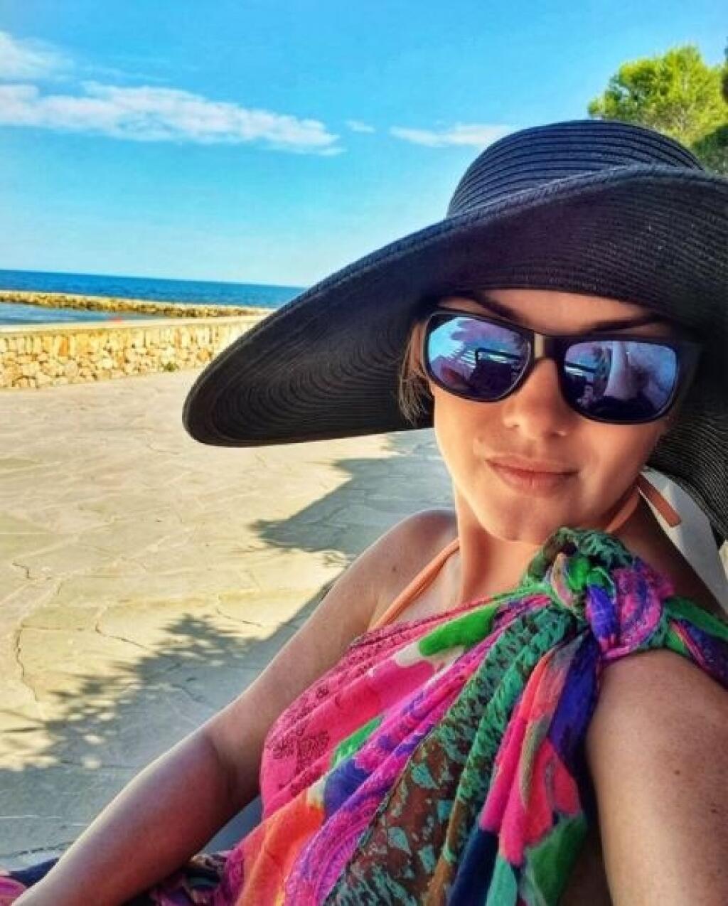 Monika Hilmerová na dovolenke v Španielsku.
