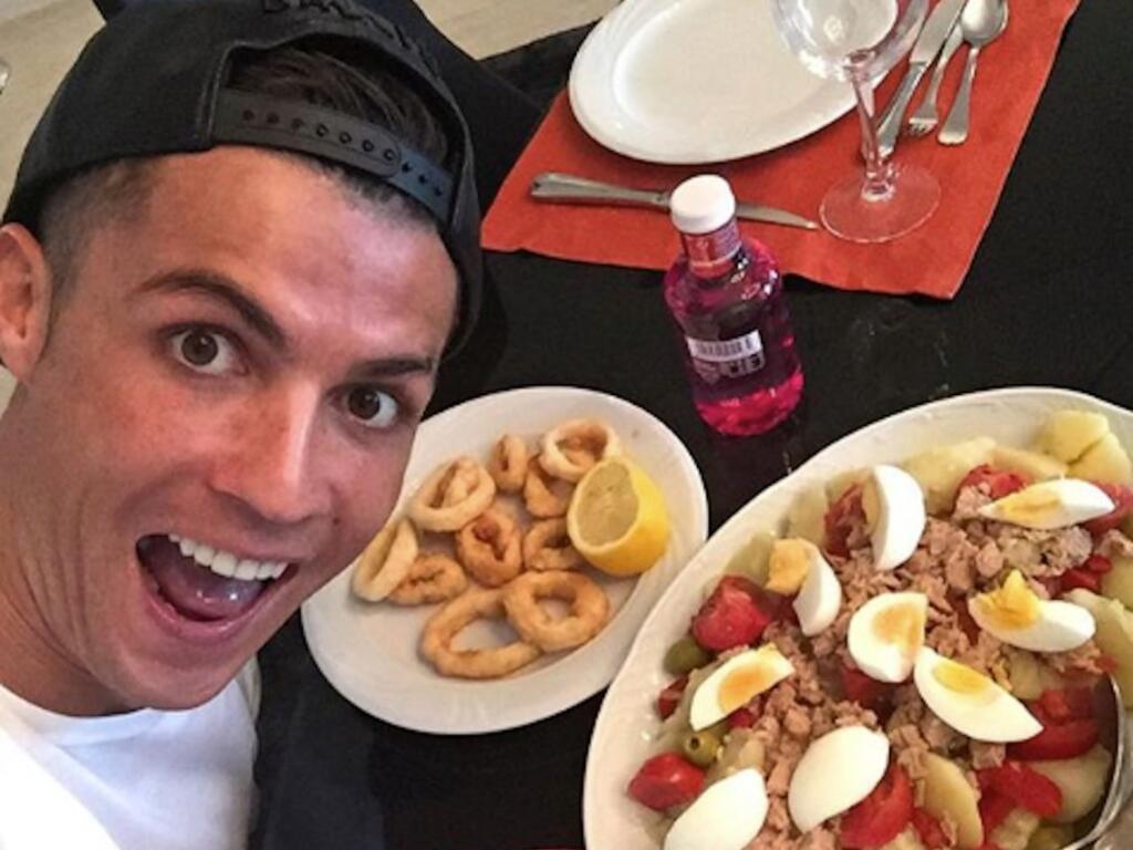 Ronaldo a jeho jedálniček.