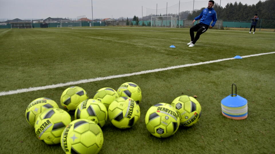 Tréning futbalistov FK Senica v rámci zimnej prípravy pred jarnou časťou Fortuna ligy v Senici, 9. januára 2020. FOTO TASR – Martin Palkovič