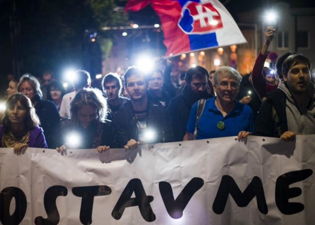 Pochod Za slušné Slovensko: Nikam neodchádzame, kauzy sa zametajú pod koberec