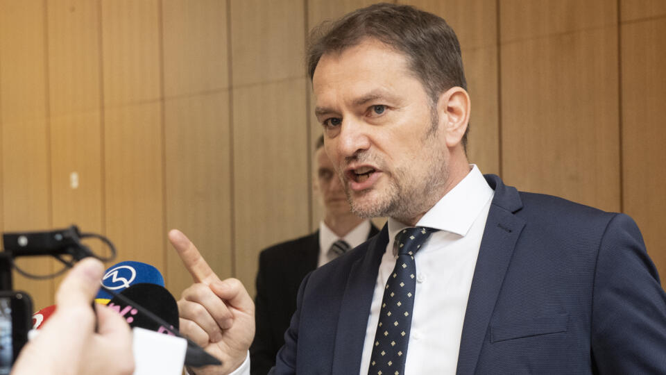 Na snímke podpredseda vlády a minister financií Igor Matovič (OĽaNO) pred 80. rokovaním vlády SR 18. mája 2022 v Bratislave. FOTO TASR - Pavel Neubauer