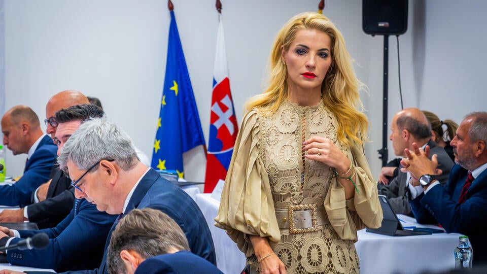 Výjazdová rokovanie vlády v Handlovej. Na snímke Martina Šimkovičová.