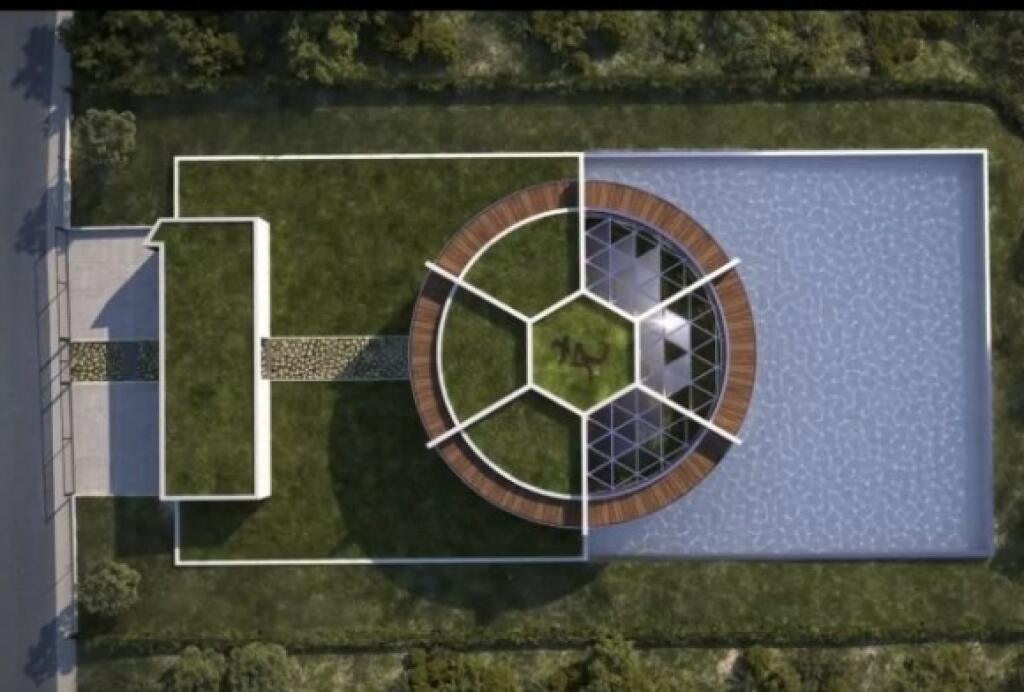 Messi bude bývať vo vile pripomínajúcej futbalovú loptu.