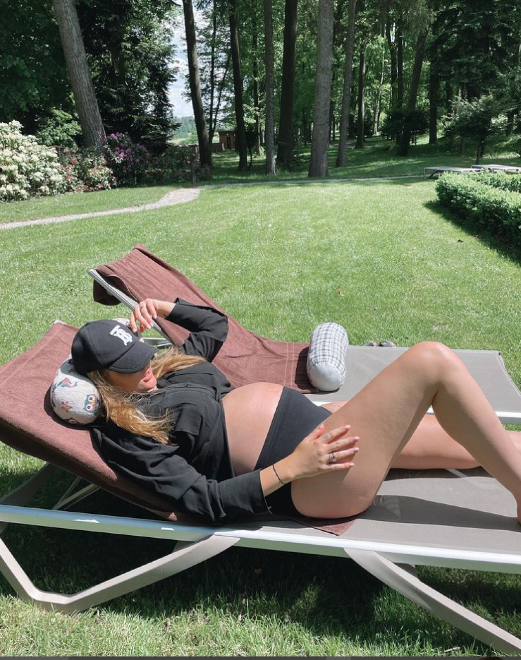 Kristýna Plíšková v čase tehotenstva