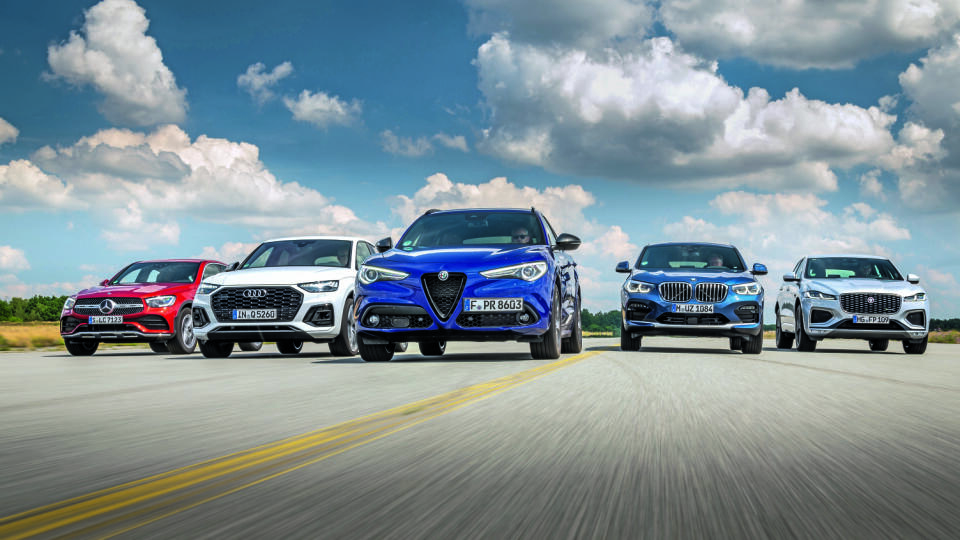 VT_Alfa_Stelvio_Audi_Q5_Sportgback_BMW_X4_Jaguar_F_Pace_Mercedes_GLC_Coupe