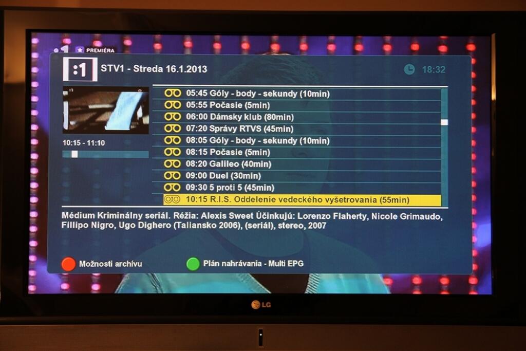 Antik SmartTVbox - Archív - Snapshot aj v EPG režime