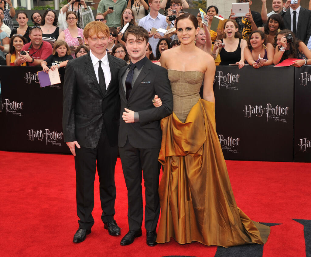 Daniel Radcliffe, Emma Watson a Rupert Grint