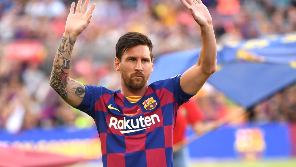 Lionel Messi z FC Barcelona.