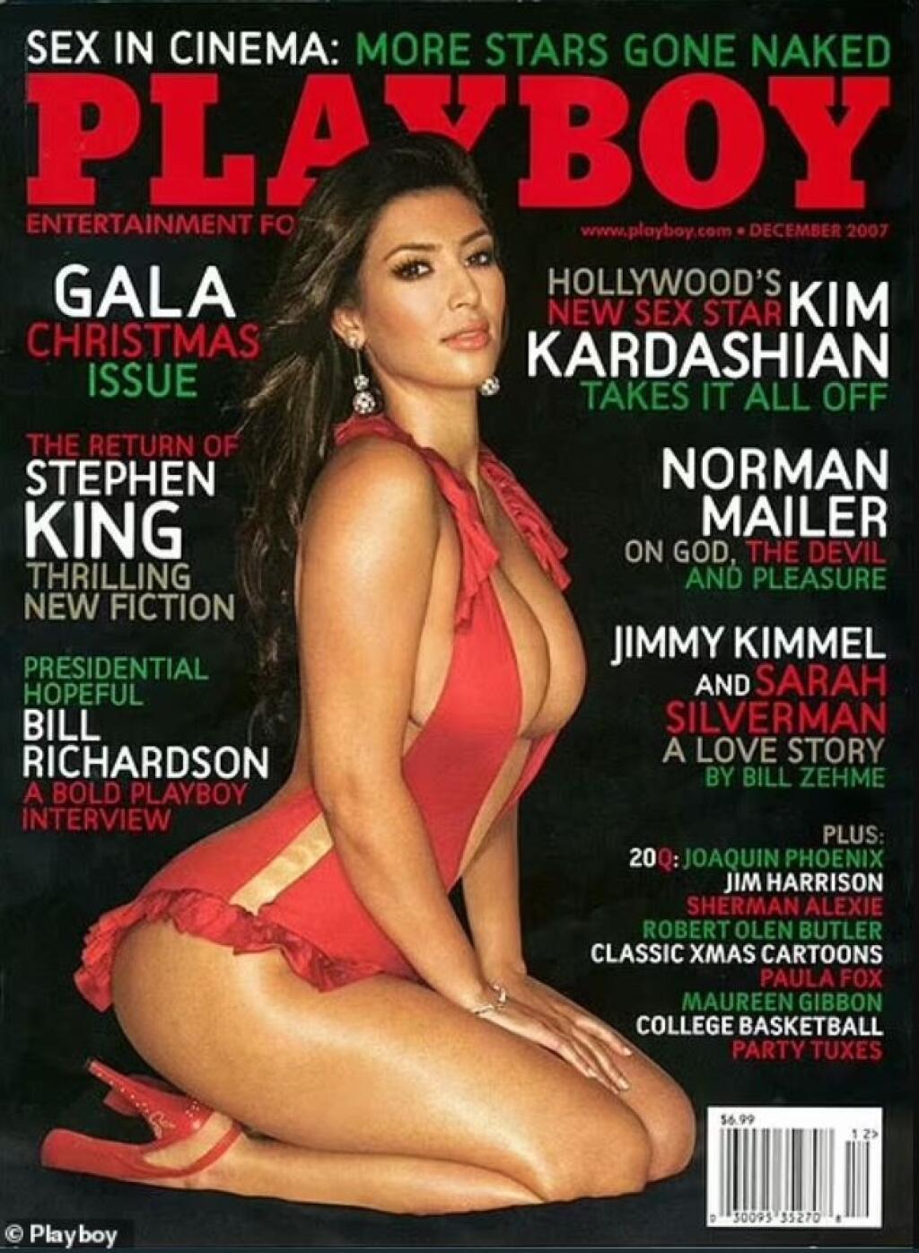 Kim Kardashian na titulnej strane časopisu Playboy.