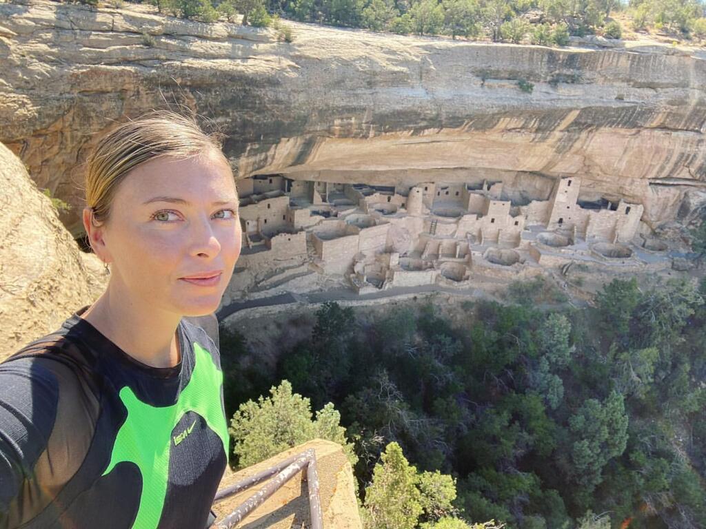 Maria Šarapovová v Národnom parku Mesa Verde v Colorade.