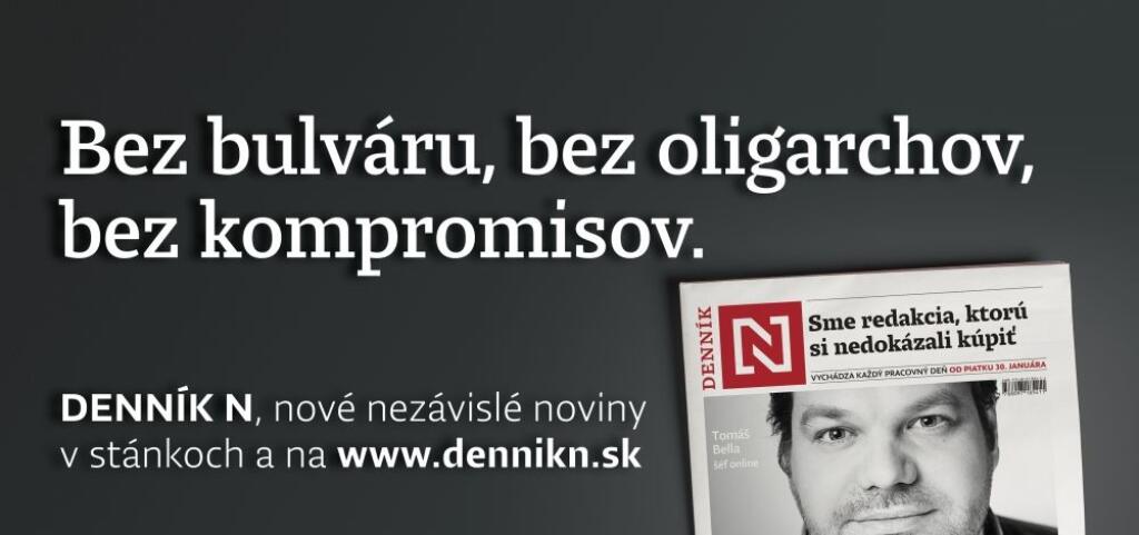Vizuál štartovacej kampane Denníka N