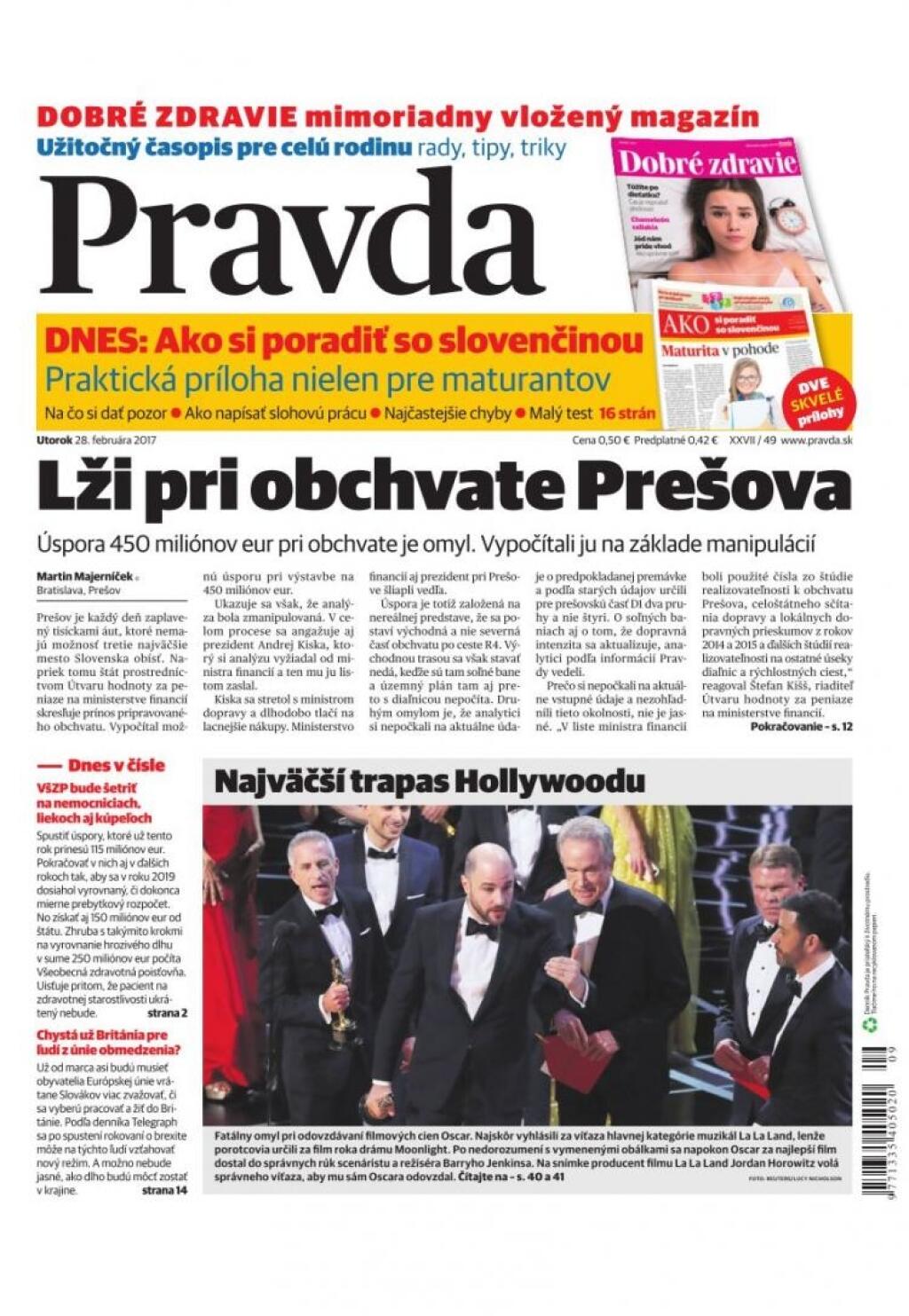 Denník Pravda nepíše o diaľniciach pravdu