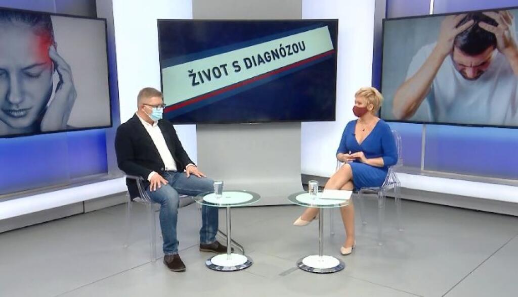 Adriana Kmotríková vo svojej relácii Život s diagnózou na TA3.