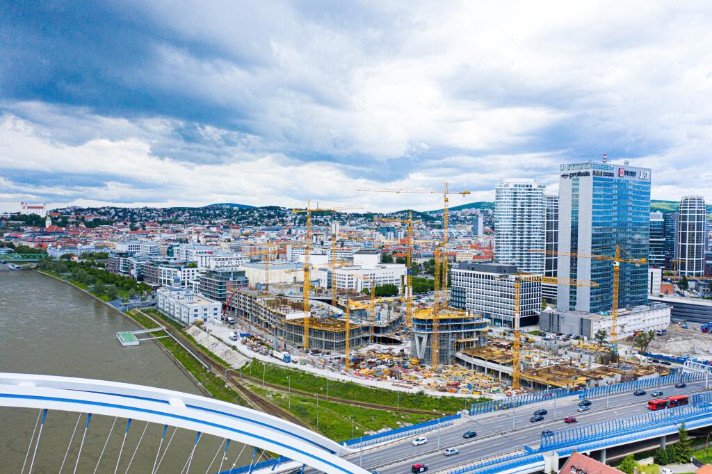 Bratislava,,Slovakia,-,May,11,2022,Aerial,View,Of,Construction