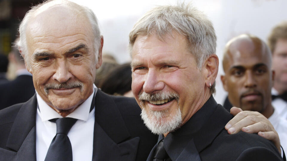 Sean Connery a Harrison Ford si spolu zahrali vo filme o dobrodruhovi Indiana Jonesovi.