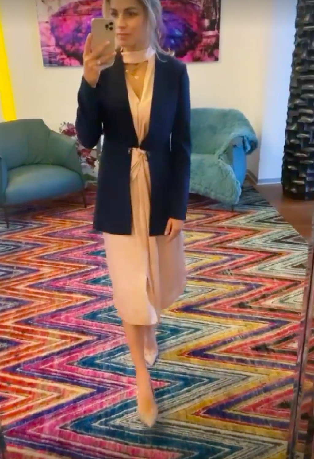 Ivanka a jej parádny outfit na krste.