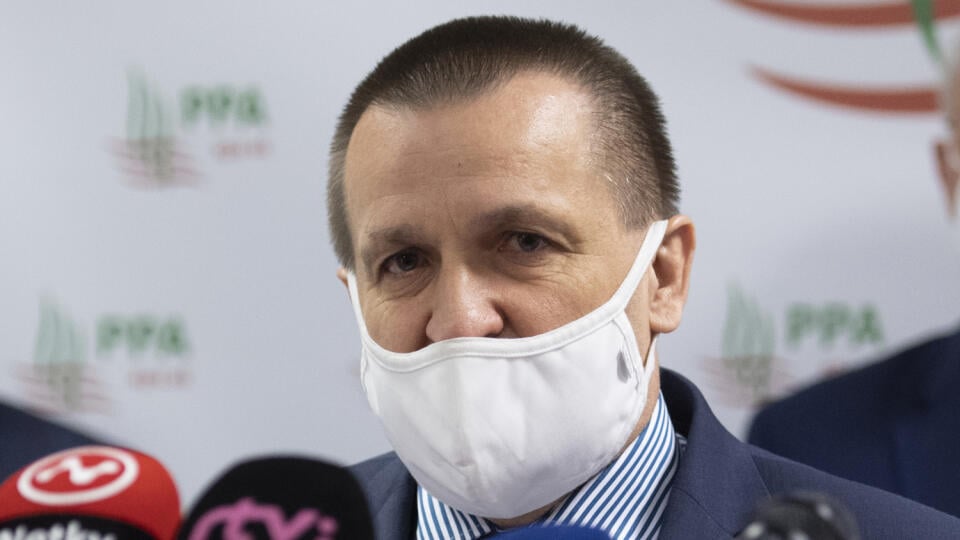 Na snímke generálny riaditeľ Pôdohospodárskej platobnej agentúry Jaroslav Jánoš počas verejného odpočtu činnosti Pôdohospodárskej platobnej agentúry (PPA) za rok 2020 v Bratislave 25. mája 2021. FOTO TASR - Pavel Neubauer