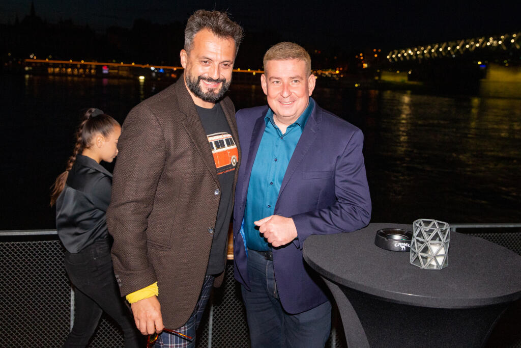 25. “ MEDIA PARTY ” TV Markíza sa uskutočnila na lodi Sundeck na Tyšrovom Nábreží v Bratislave. Na snímke je Marián Čekovský a Patrik Herman.