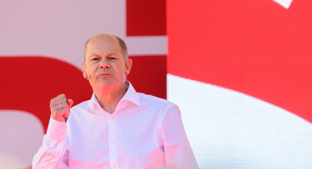 Berlin,,2021-08-27:,Olaf,Scholz,Pictured,At,A,Meeting,In,Berlin