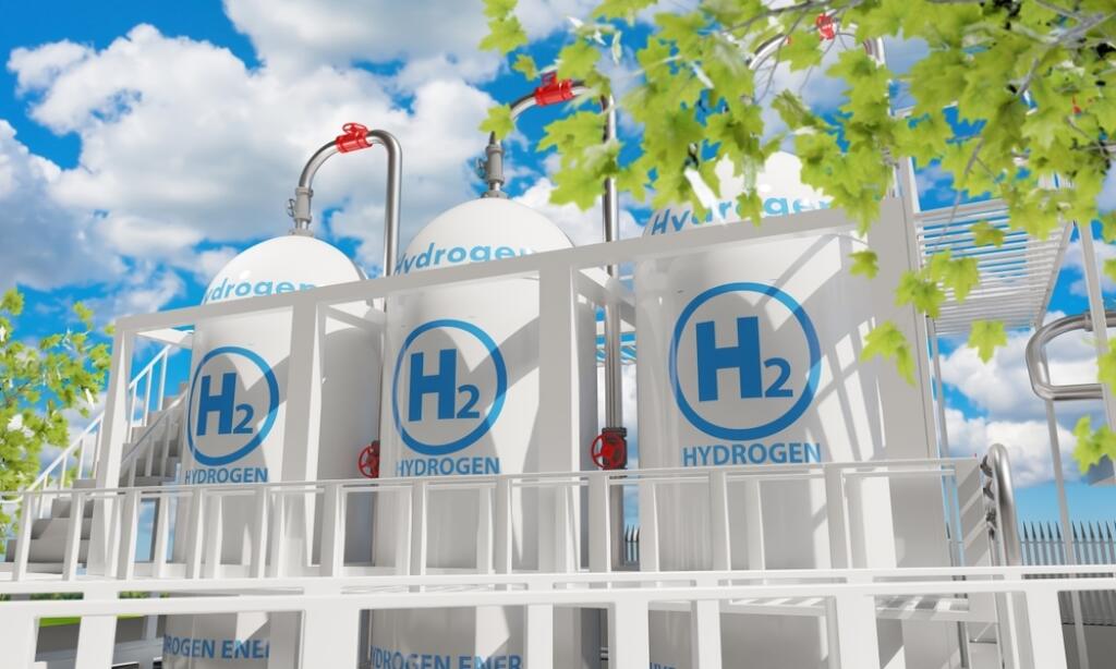 Hydrogen,Energy.,Gas,Tanks,H2.,Hydrogen,Processing,Factory.,Eco,Energy.