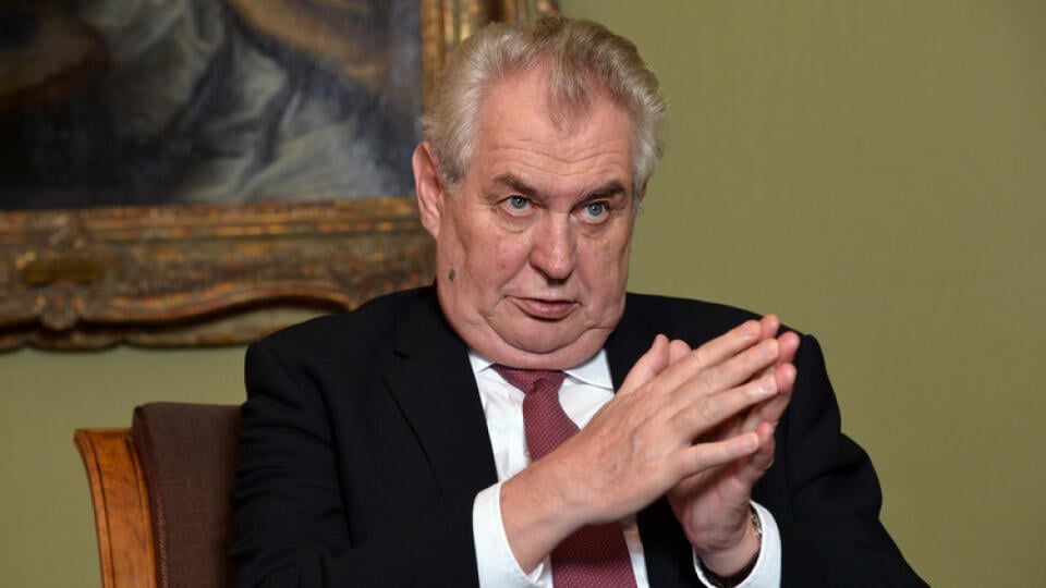 Český prezident Miloš Zeman.