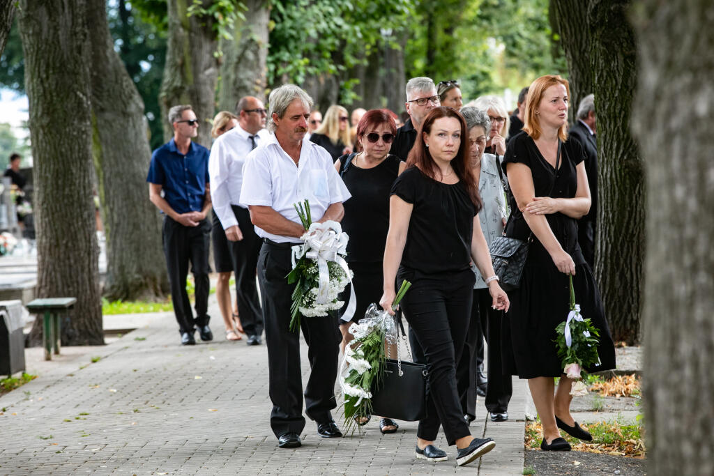 Pohreb manželky bývalého slovenského hokejistu Miroslava Ďuráka Daniely.