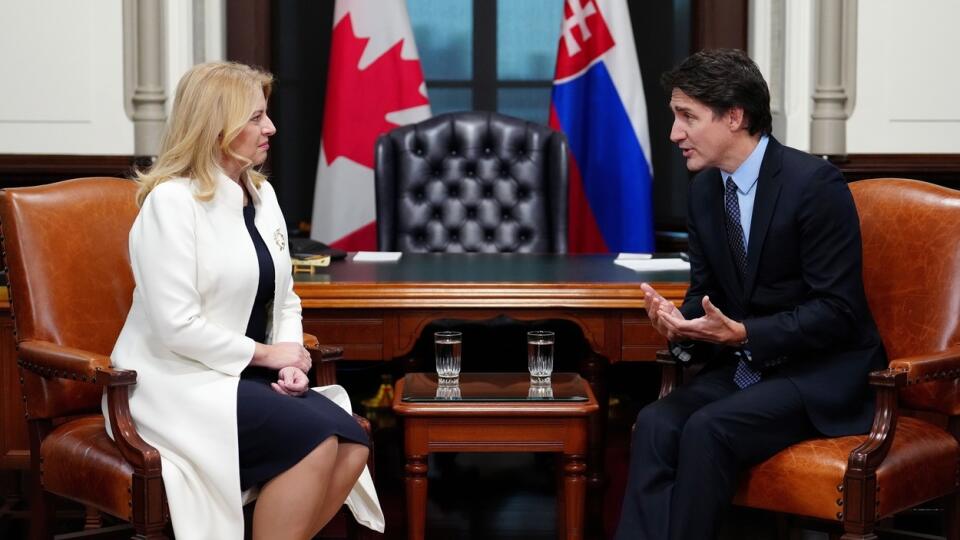 Zuzana Čaputová sa stretla s kanadským premiérom Justinom Trudeauom.