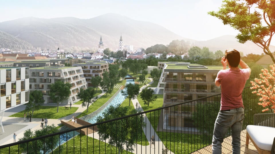 Vizualizácia novej obytnej štvrte Slovenska2