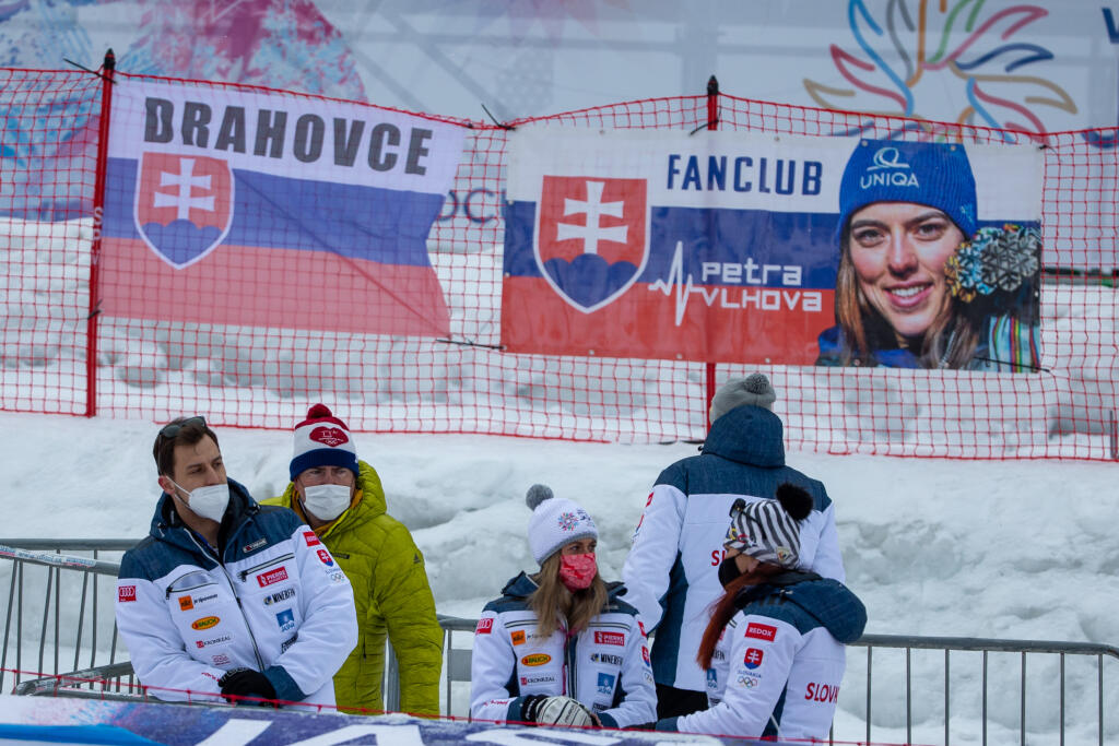 Na snímke je prvé kolo slalomu Jasná 2021.