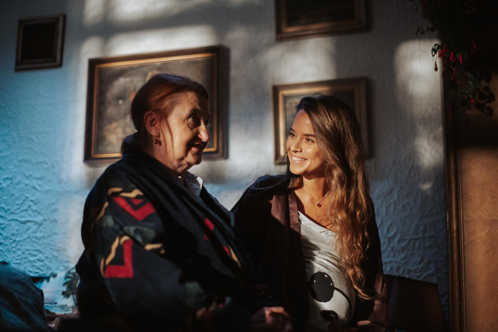 Kristína Svarinská si v komédii Striedavka zahrala tehotnú ženu.