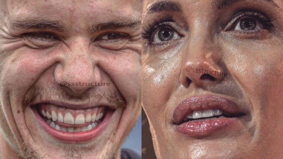 Bieber a Jolie sa taktiež objavili na stránke, ktorá zverejňuje detaily celebritných tvár.