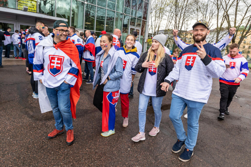 Na snímke úvodný zápas slovenskej hokejovej reprezentácie v ľadovom hokeji proti Francúzsku.