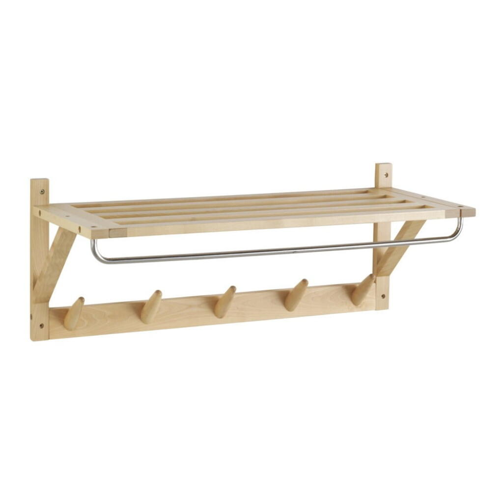1. Nástenný vešiak z brezového dreva, www.bonami.sk, 137 €