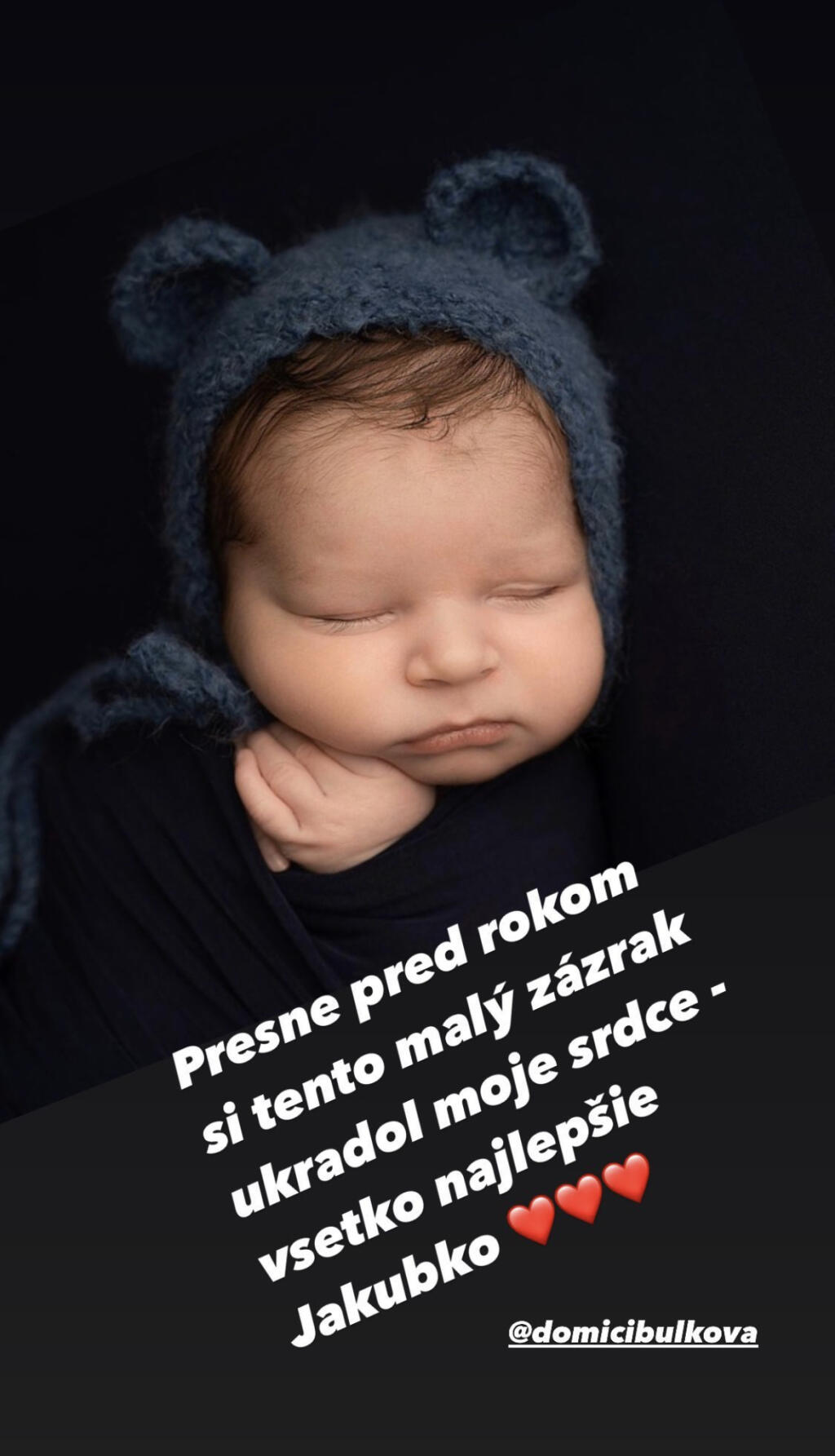 Katarína Cibulková zapriala svojmu vnúčikovi k prcým narodeninám.