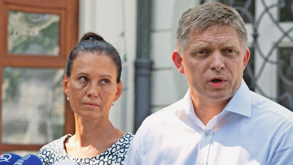 Robert Fico s manželkou Svetlanou.