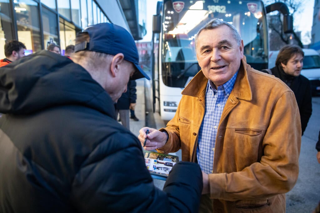 Václav Nedomanský nechýbal na zápase Winter Games.