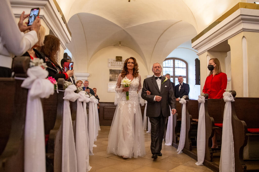 Svadba Karin Majtánovej a Petra Kremnického v Bratislave.