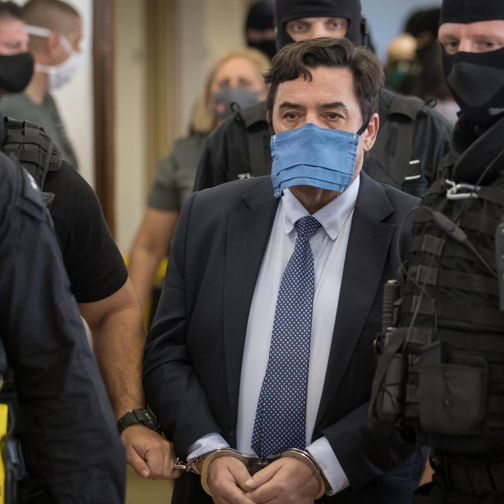 Súdne pojednávanie na Špecializovanom trestnom súde v Pezinku vo veci vraždy Jána Kuciaka a Martiny Kušnírovej. Na snímke je obžalovaný Marián Kočner.