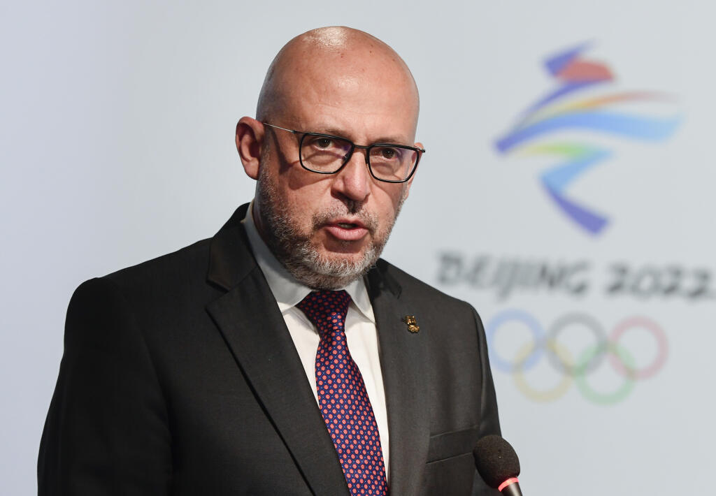 Na snímke prezident Slovenského olympijského a športového výboru (SOŠV) Anton Siekel počas online 61. Valného zhromaždenia SOŠV.