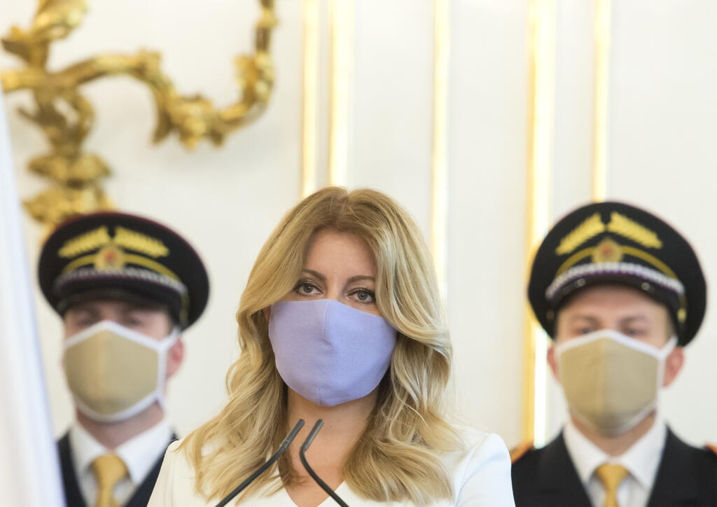 Prezidentka SR Zuzana Čaputová vymenovala nového predsedu Najvyššieho súdu SR Jána Šikutu (na snímke nie je) 20. mája 2020 v Bratislave. FOTO TASR - Martin Baumann