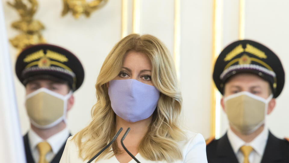 Prezidentka SR Zuzana Čaputová vymenovala nového predsedu Najvyššieho súdu SR Jána Šikutu (na snímke nie je) 20. mája 2020 v Bratislave. FOTO TASR - Martin Baumann