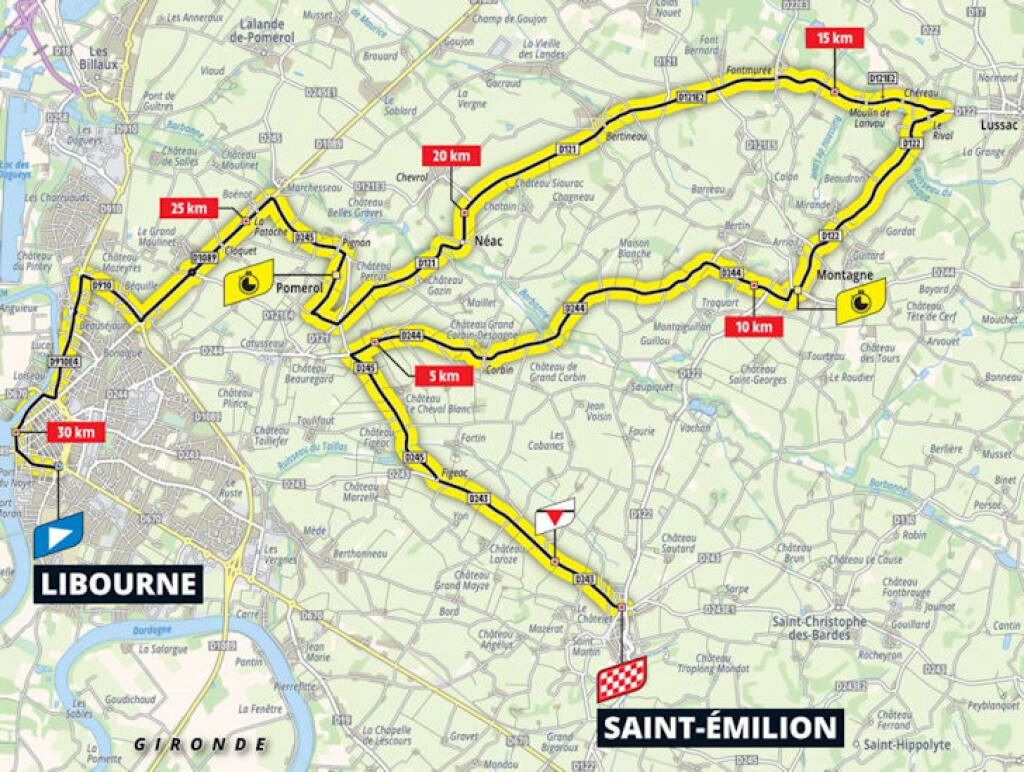 Detaily 20. etapy Tour de France 2021 LIBOURNE - SAINT-EMILION (časovka jednotlivcov)