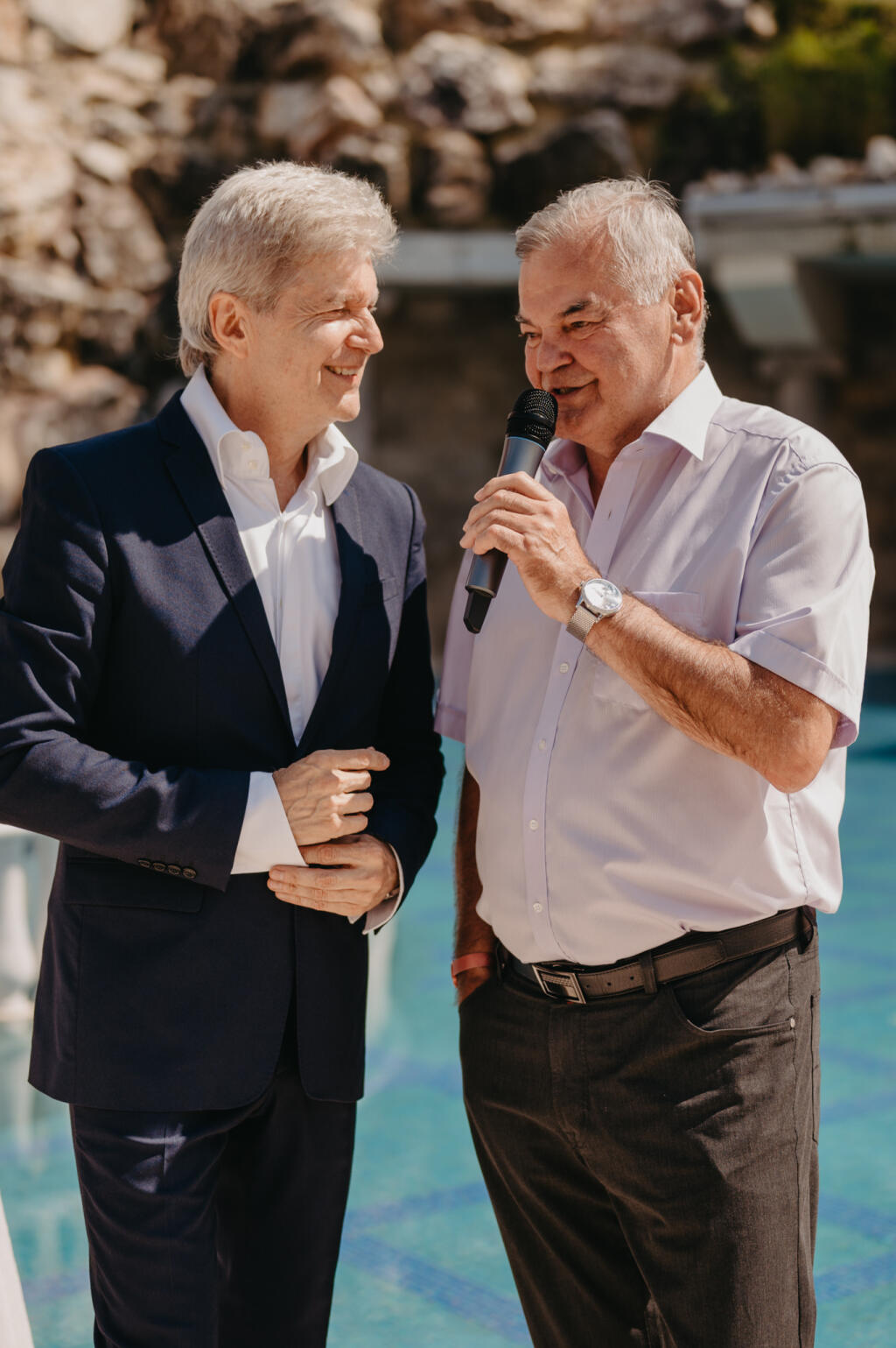 Štefan Skrúcaný a legendárny tréner Pepa Vujtek.