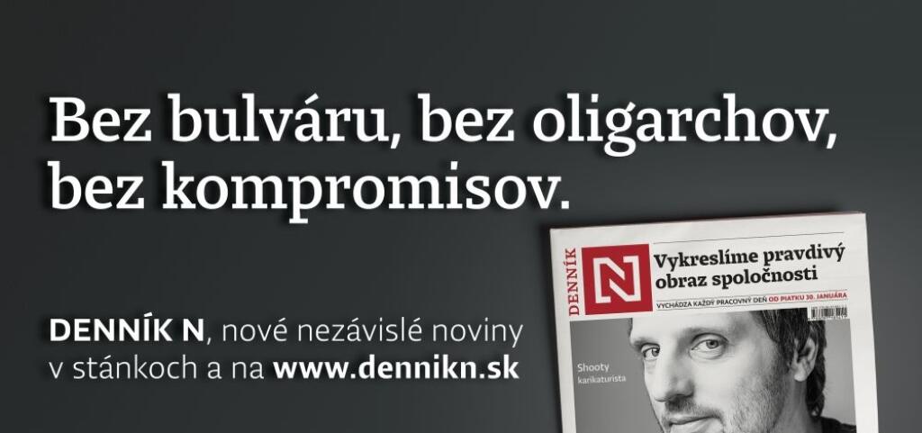 Vizuál štartovacej kampane Denníka N