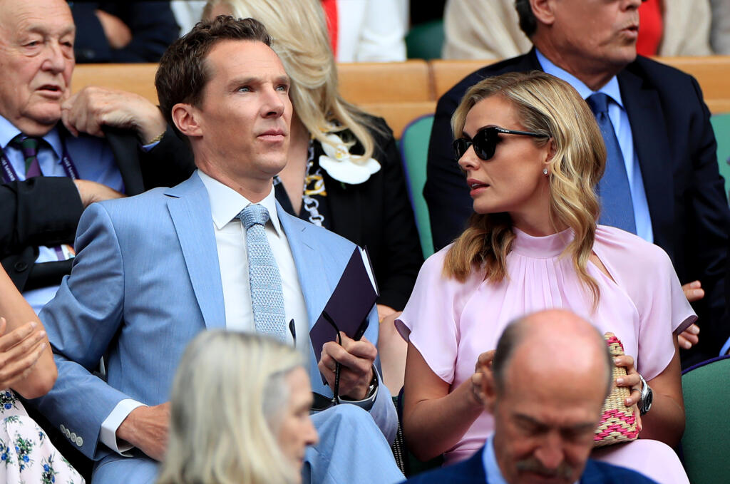 Zápas sledoval pozorne aj herec Benedict Cumberbatch.