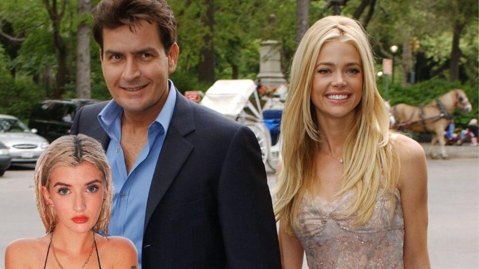 Charlie Sheen, Denise Richards a ich dcéra Samy Sheen.